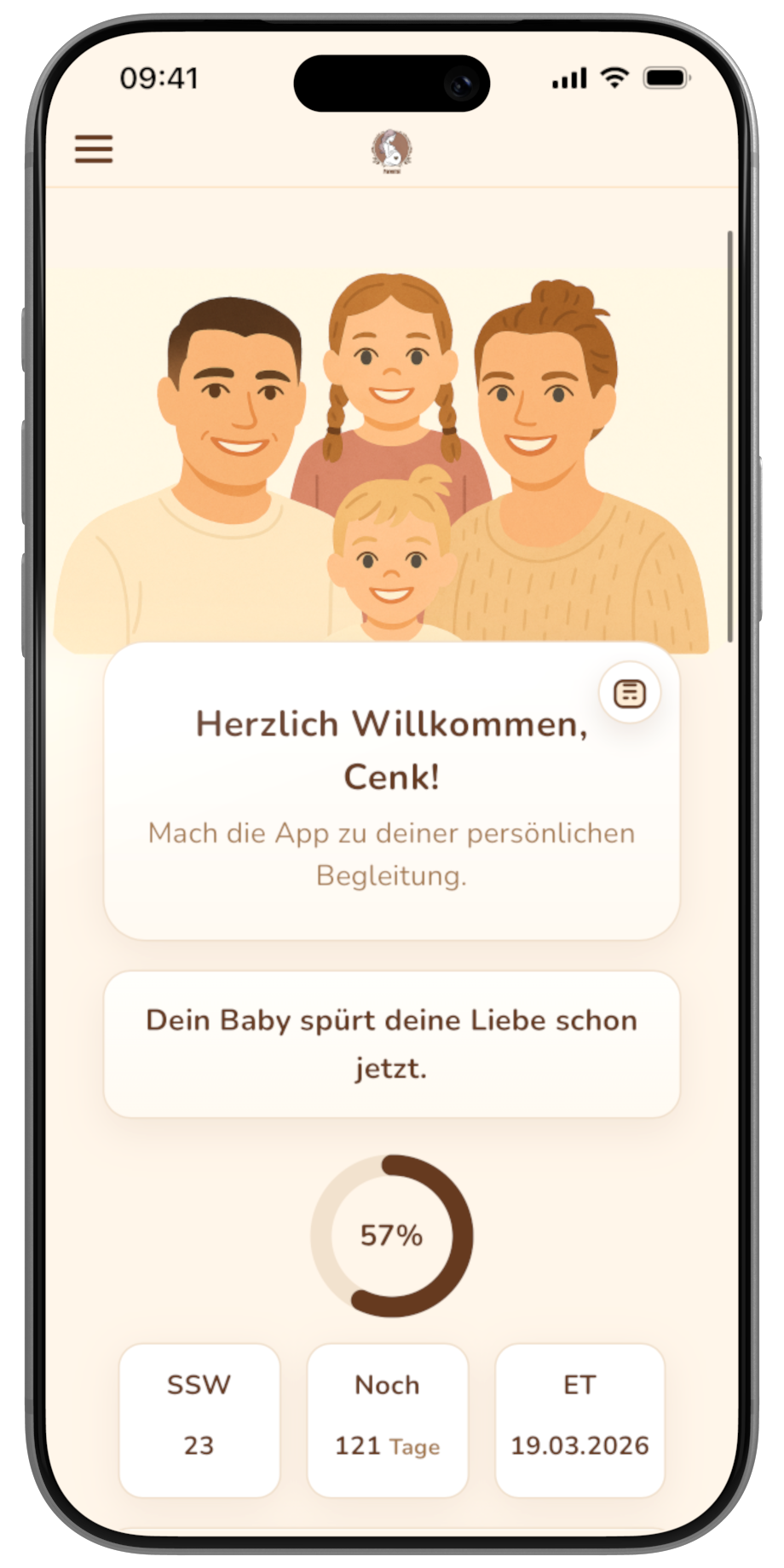 Mutterschutzrechner Bildschirm